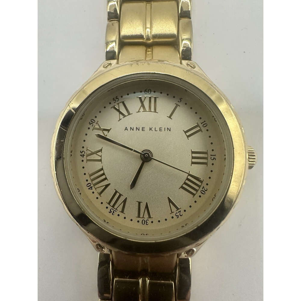 Anne Klein Ladies Analog Quartz Watch AK/1302‎ New Battery 32MM 6.75" Q